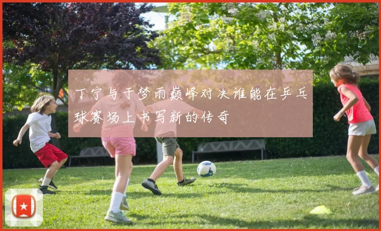 丁宁与于梦雨巅峰对决谁能在乒乓球赛场上书写新的传奇